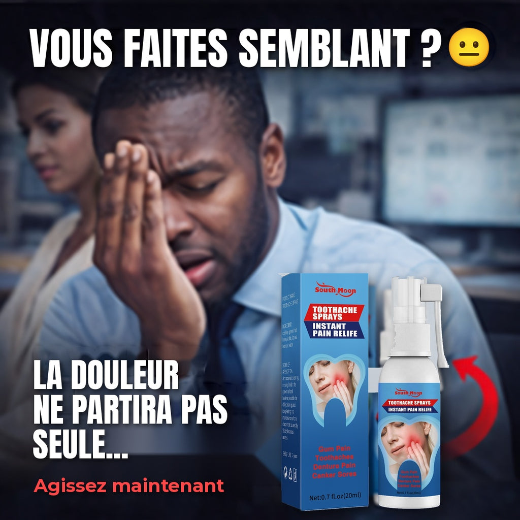 Spray Anti-Mal de Dents – Soulagement Rapide Dents & Gencives