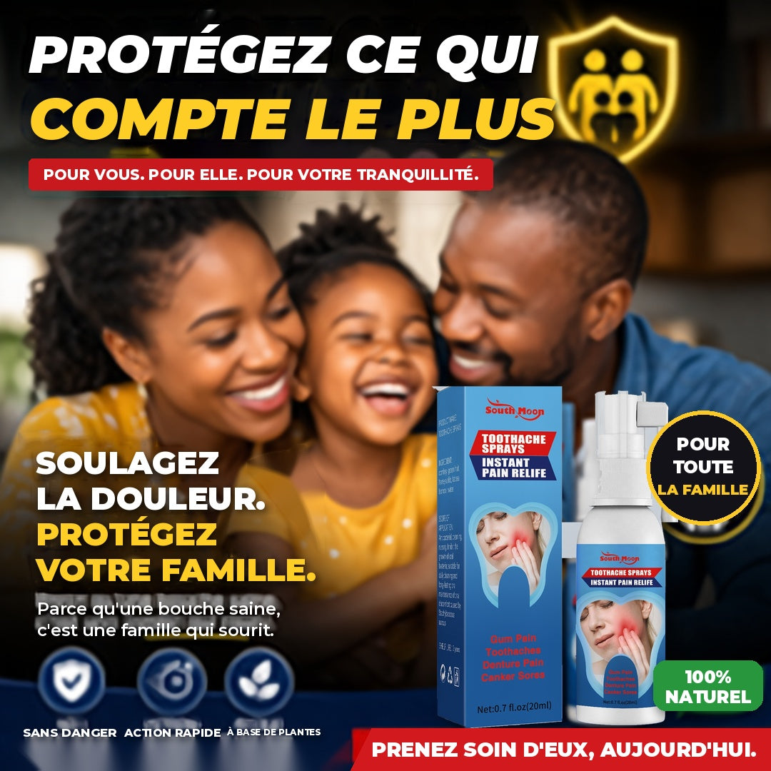 Spray Anti-Mal de Dents – Soulagement Rapide Dents & Gencives
