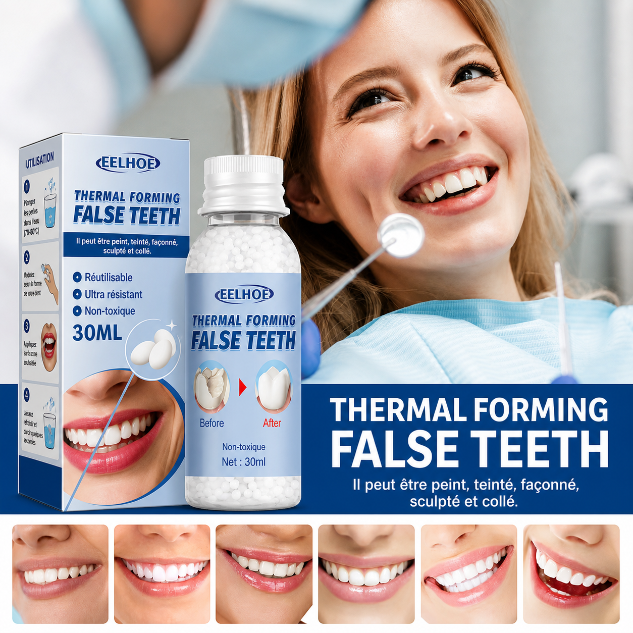 SmileFix™ – Prothèse dentaire moulable