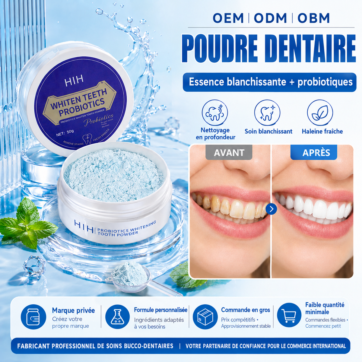 HIH Probiotic- révélez l’éclat de votre sourire
